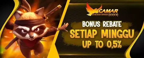 Rebate Slot Game Up To 0.5% promotion banner